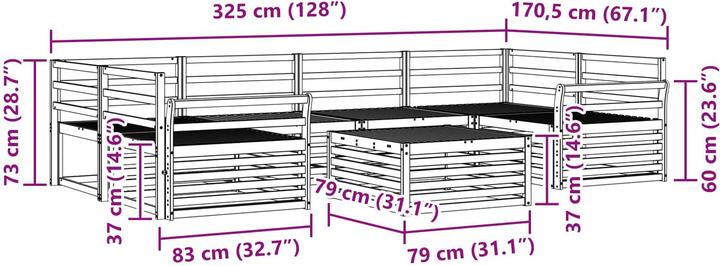 Produktbild vidaXL Outdoor-Sofa