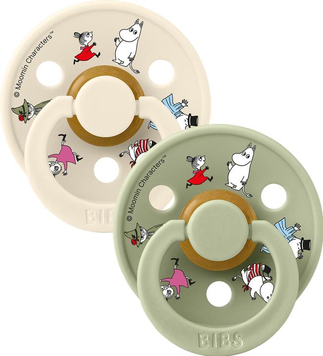 Productafbeelding Bibs - x Moomin Pacifier Colour Friends 2 Pack - Ivory - Size 2 (2x)