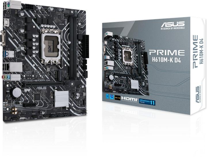 Image du produit ASUS PRIME H610M-K D4 (LGA 1700, Intel H610, mATX)