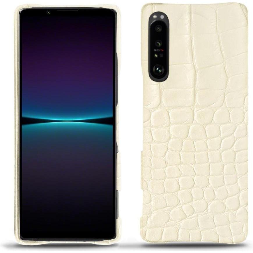 Noreve Lederschutzhülle (Sony Xperia 1 IV), Smartphone Hülle, Beige