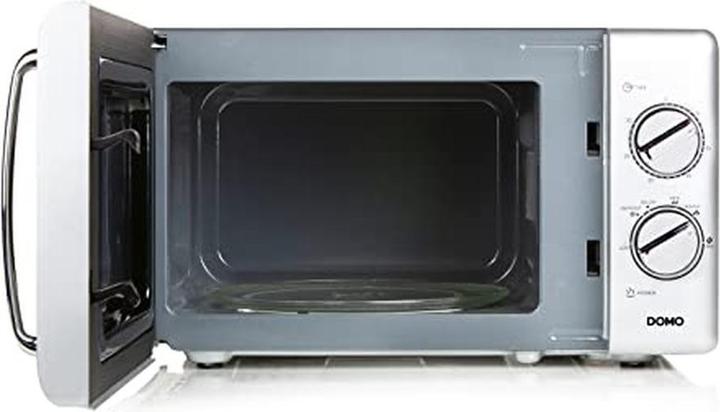 Produktbild Domo Mikrowelle DO3020 20Liter silber mit Auftaufunktion, 700Watt und Timer (20 l)
