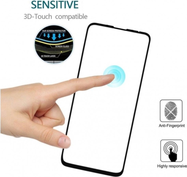 Produktbild Screenguard Huawei Nova 5T Full Screen Panzerglas Schutzfolie 2.5D 9H (1 Stück, Huawei Nova 5T)