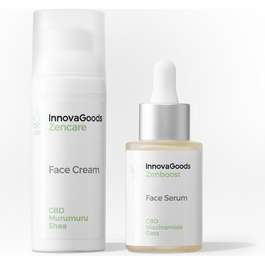InnovaGoods, Set regalo bellezza, Doppel-Pack Feuchtigkeitspflege Gesicht Cbd (Set per la cura del viso)