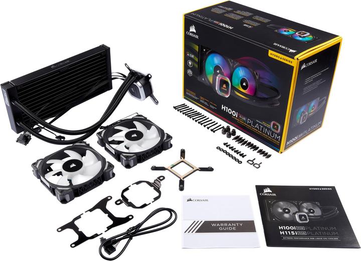 Actual product image Corsair H100i RGB Platinum