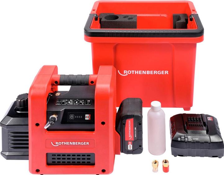 Image du produit Rothenberger Pompe à vide à batterie 2 vitesses ROAIRVAC R32 5.0 avec batterie + chargeur