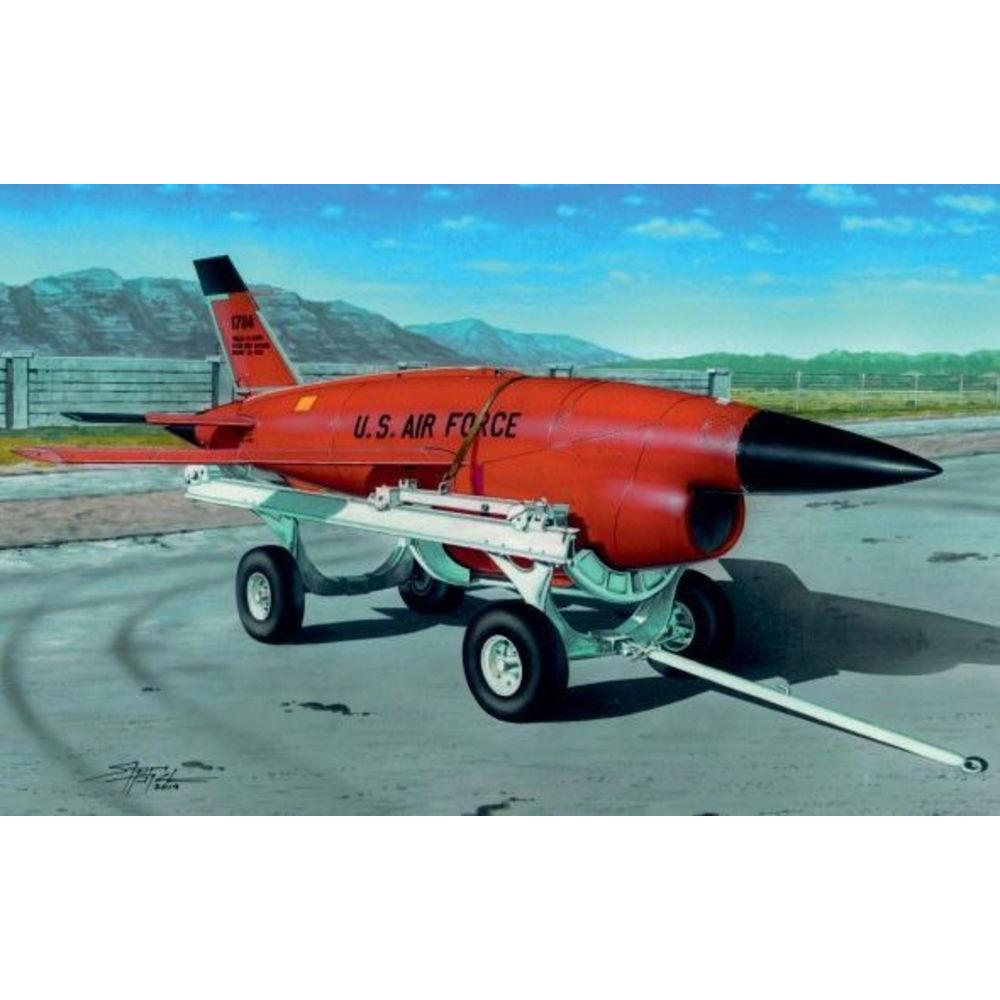 Plus Model Firebee BQM-34 with transpoprt cart