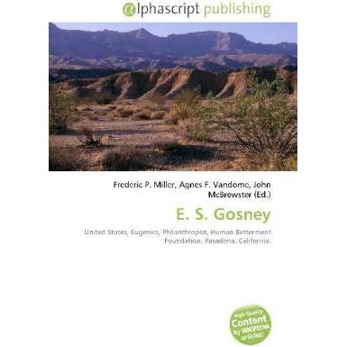 Thumbnail - E. S. Gosney, Fachbücher