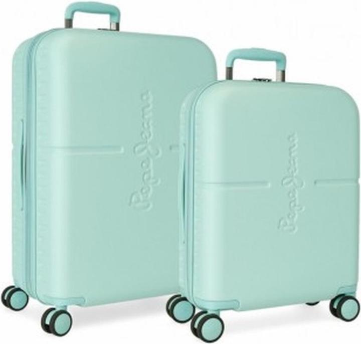 Pepe Jeans Kofferset avec cabine et grande valise, roues multidirectionnelles et serrure TSA (37 l)