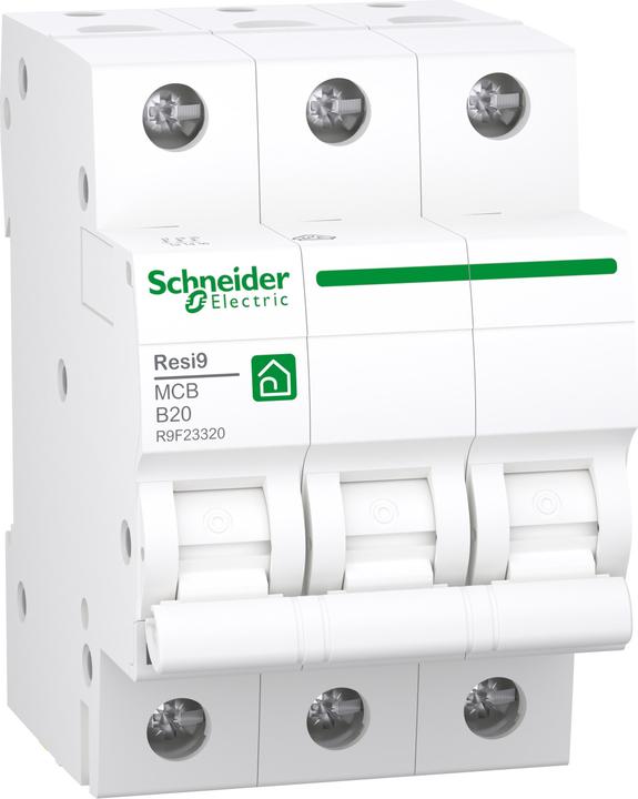 APC Schneider Electric Leitungsschutzschalter 3P,20A,B R9F23320