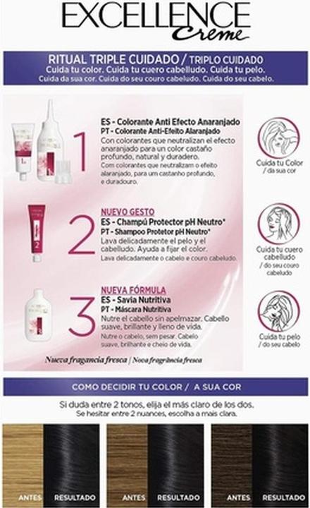 Produktbild L'Oréal Paris EXCELLENCE BRUNETTE tinte #100-true black (100 - true black)