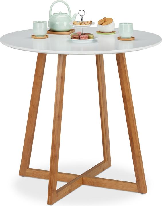 Actual product image Relaxdays Round Dining Table (80 x 80 x 75 cm)
