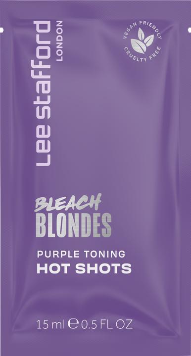 Productafbeelding Lee Stafford Bleach Blondes Paars Toning Hot Shots 4 x 15 ml (Paars)