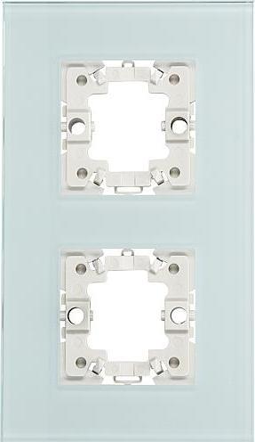 Actual product image EGB V50251298 Cover frame 50x50 2-gang glass mint