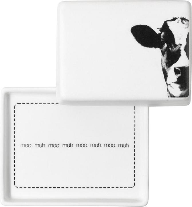Actual product image Räder Wheels POESIE ET Table. Breakfast. BUTTER DISH SMALL COW MOTIF