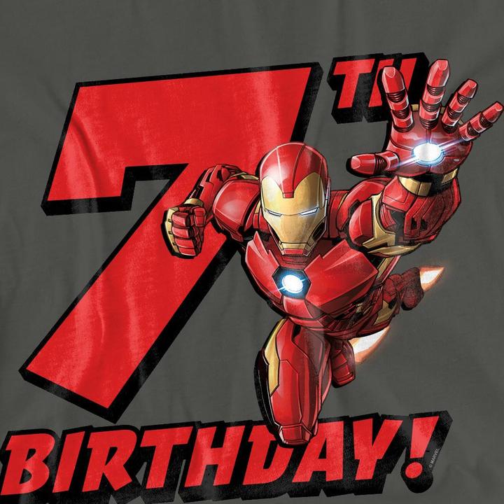 Produktbild Iron Man TShirt 7. Geburtstag (S)