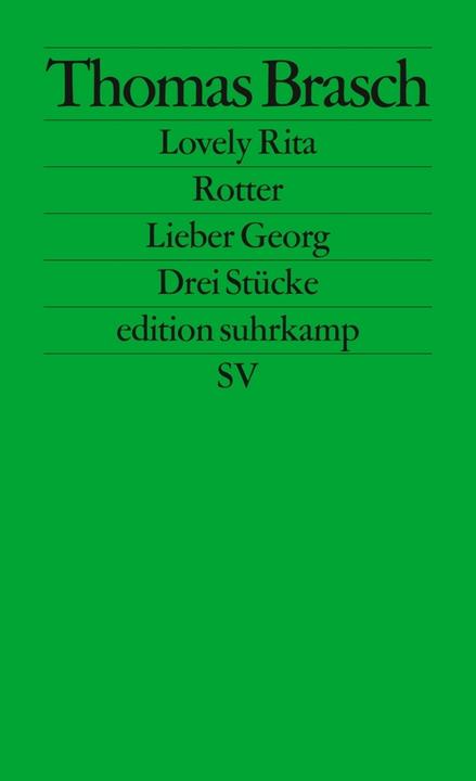 Produktbild Lovely Rita, Rotter, Lieber Georg (Deutsch, Thomas Brasch, 1989)
