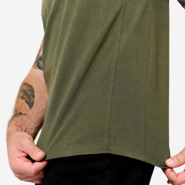 Produktbild Domyos Men's Stretchy Fitness Tank Top - Khaki Green (XXL)