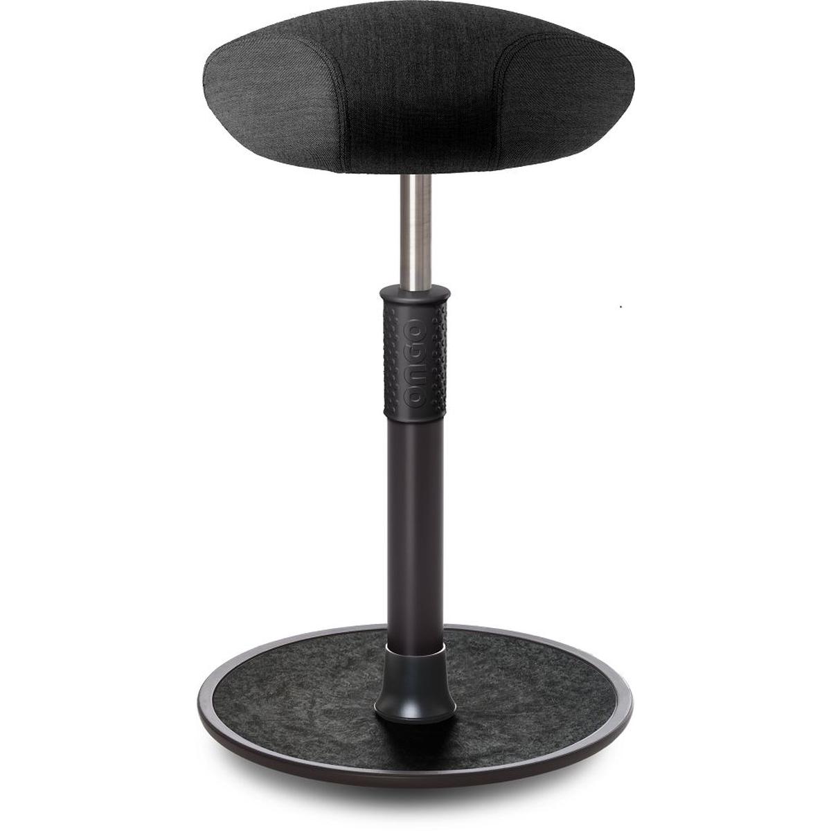 Ongo, Bürostuhl, Sitz- Stehhocker Free Tall Triangel kvadrat Remix Anthrazit schwarz /schwarz