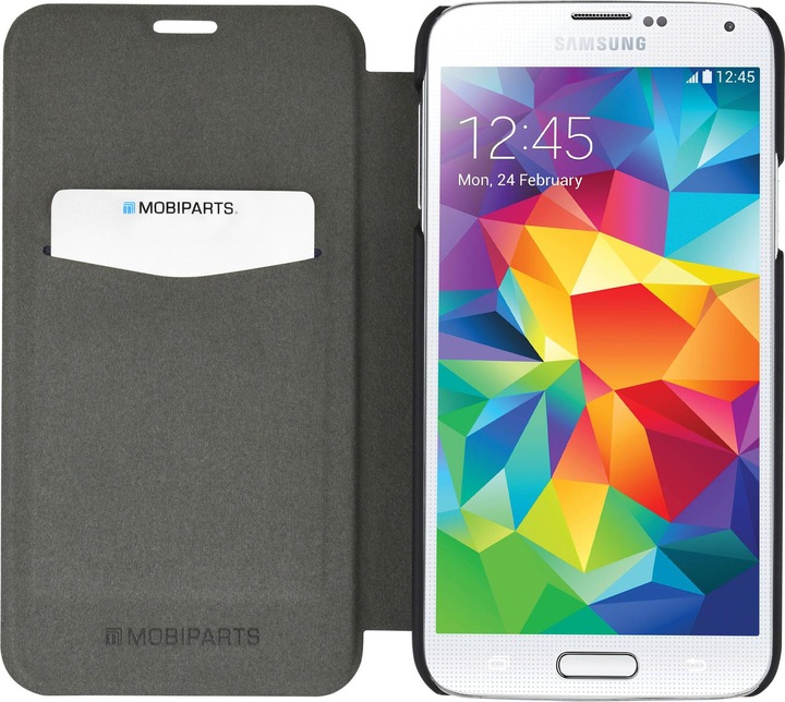 Productafbeelding Mobiparts Slim Folio Case Samsung Galaxy S5 Mini Black (Samsung Galaxy S5 Mini)