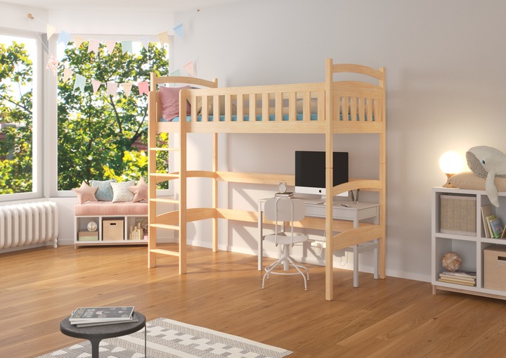 Immagine prodotto ADRK Furniture Letto a castello a soppalco MIAGO 180x80 (180 x 80 cm)