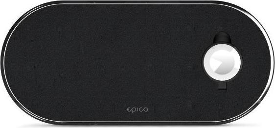 Actual product image Epico Wireless Charging Base 3in1 PU leather (30 W)