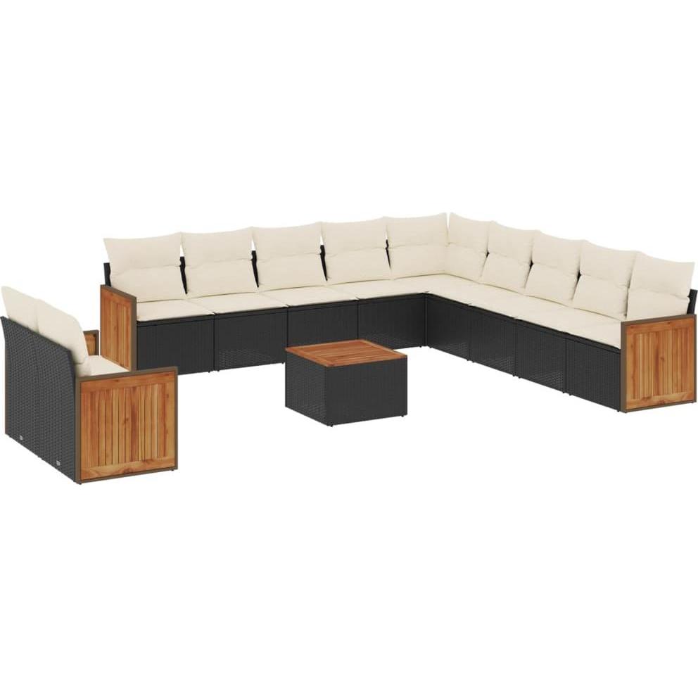 VidaXL, Gartenlounge, 10-tlg. Garten-Lounge-Set mit Kissen