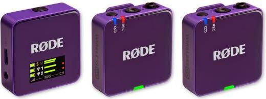 Produktbild RØDE Mikrofon-Funksystem Wireless GO Gen 3 Lila Interview Set 1 BK