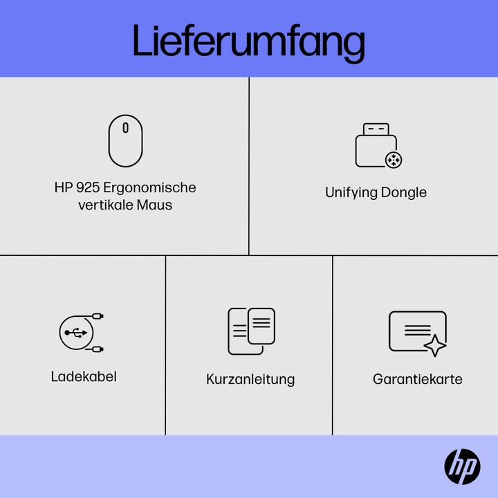 Produktbild HP 920 Ergonomic Wireless Mouse (Kabellos)
