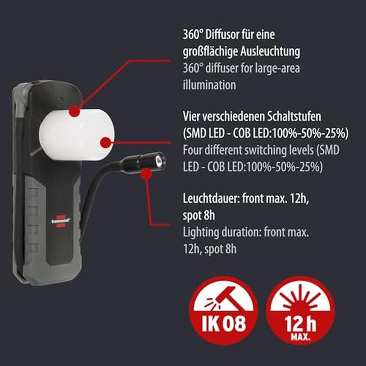 Produktbild Brennenstuhl Professional Akku LED Handlampe HL 1000 ACW (1000 lm)