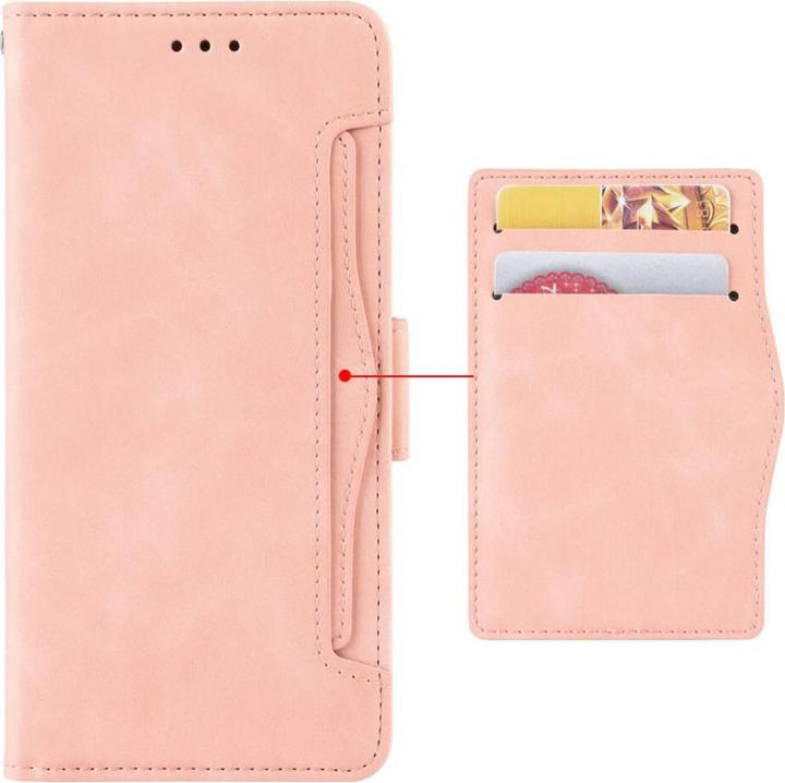 Produktbild Cover-Discount iPhone 15 Plus - Etui mit vielen Kartenfächer rosa (Apple iPhone 15 Plus)