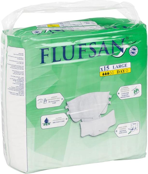 Immagine prodotto VidaXL Pannolini monouso Flufsan per adulti 15 pezzi. Dimensioni (15 x, L)