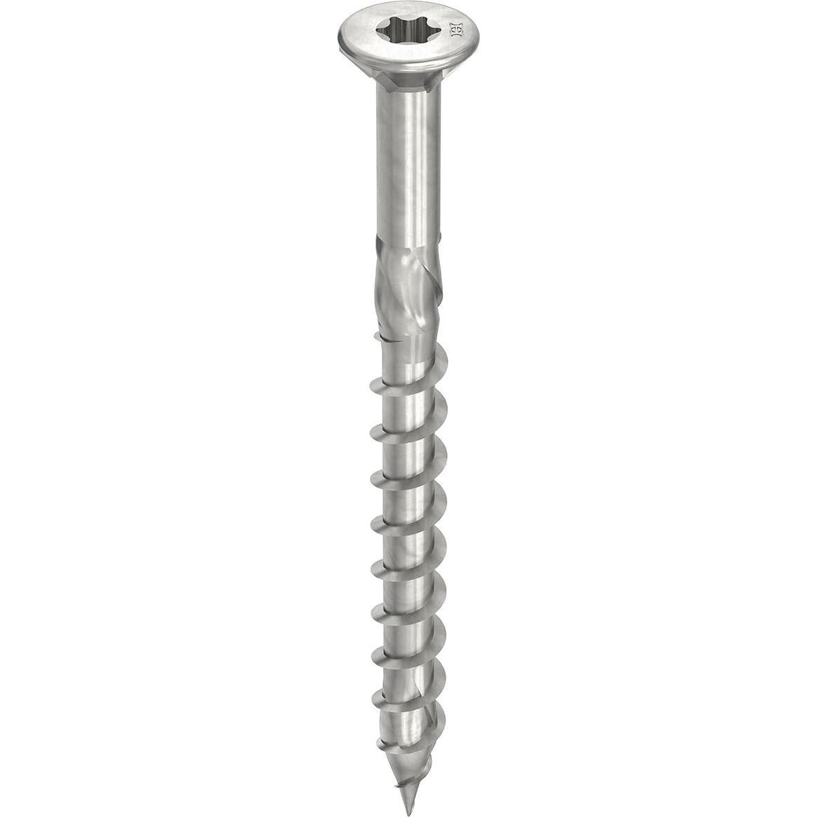 Heco, Schrauben, TOPIX-plus Terrassenschraube Senkkopf mit Frsrippen TX Teilgewinde 5x50 mm Edelstahl A2 200 S (200 Schr...