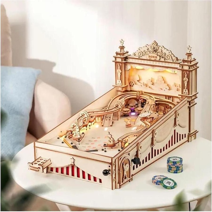 Produktbild Rokr Pinball / Flipperkasten - 3D Holzbausatz