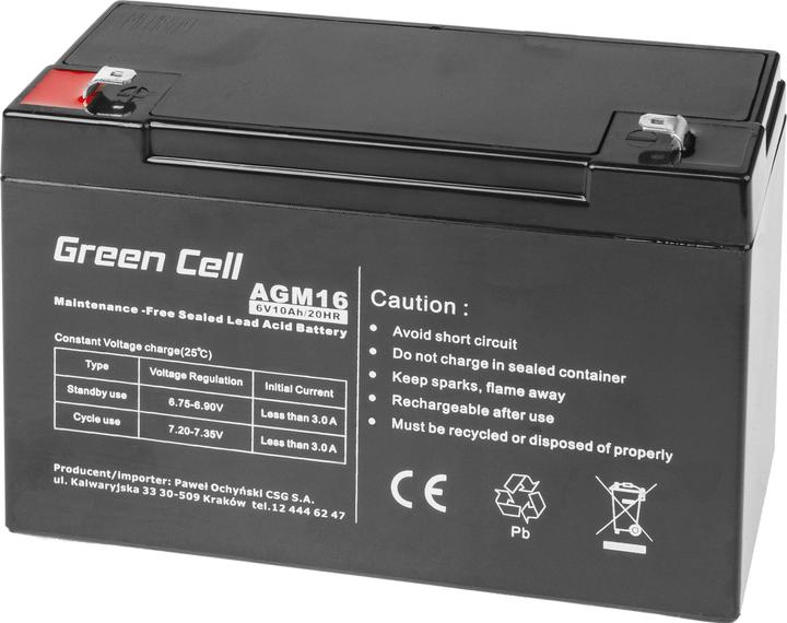 Produktbild GreenCell AGM16 (10 Ah, 6 V)