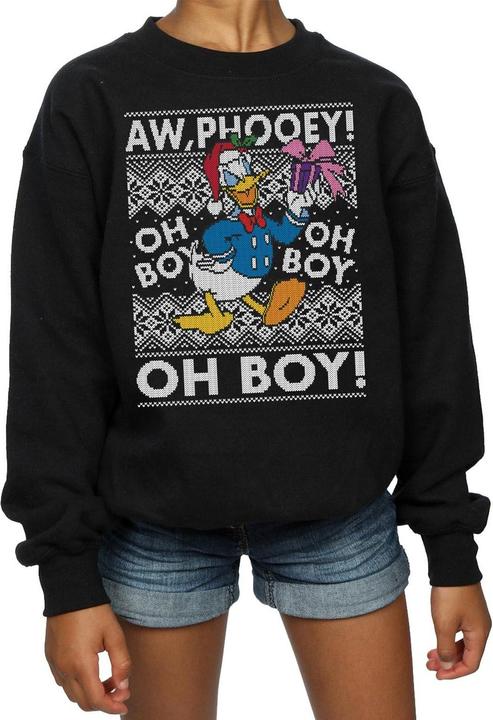 Produktbild Disney Donald Duck Christmas Fair Isle Sweatshirt Mädchen (116)