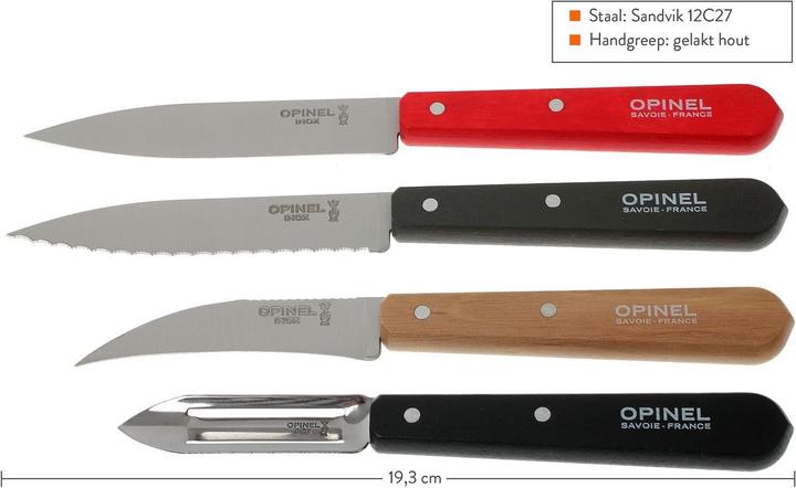 Produktbild Opinel LES ESSENTIELS LOFT Küchenmesser-Set, 4-teilig (9.50 cm)
