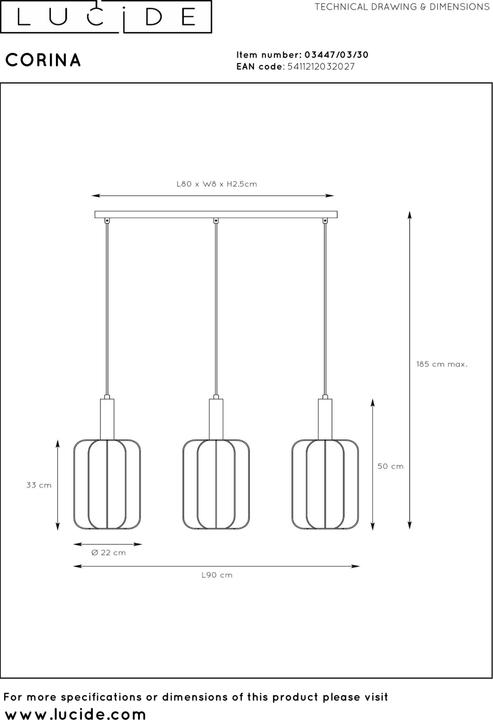 Produktbild Lucide Corina (E27)