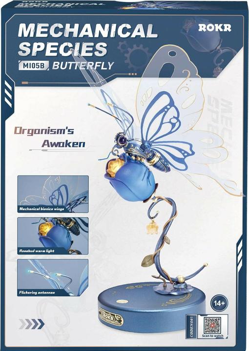 Productafbeelding Rokr MI05P - Vlinder (roze) (79 onderdelen)