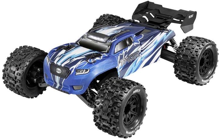 Actual product image Reely Thor Black Brushed 1:10 RC model car electric monster truck all-wheel drive (4WD) 100% RtR 2.4 (RTR Ready-to-Run)