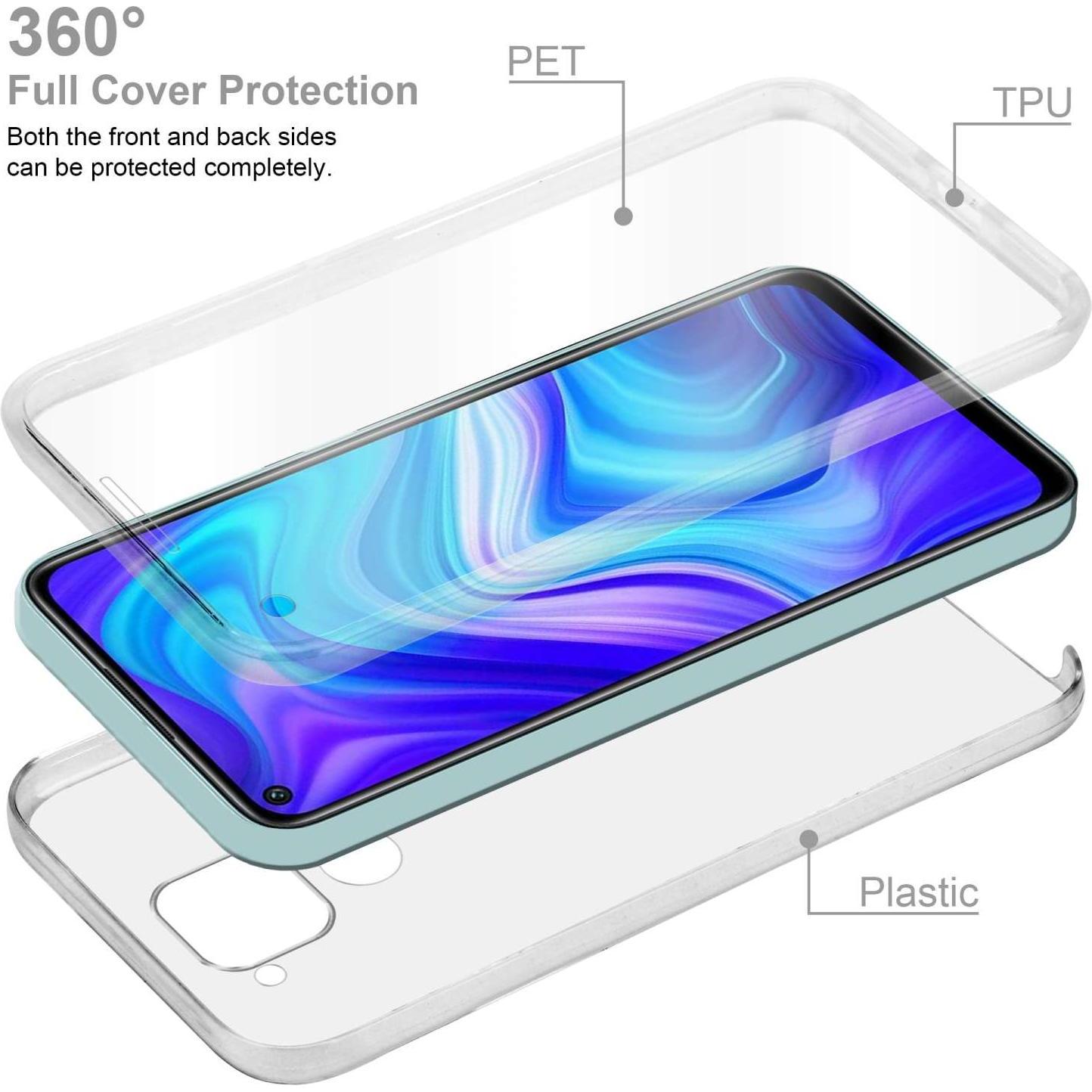 Thumbnail - Cadorabo TPU 360 Grad Hülle für Xiaomi RedMi NOTE 9 (Xiaomi Redmi Note 9), Smartphone Hülle, Transparent