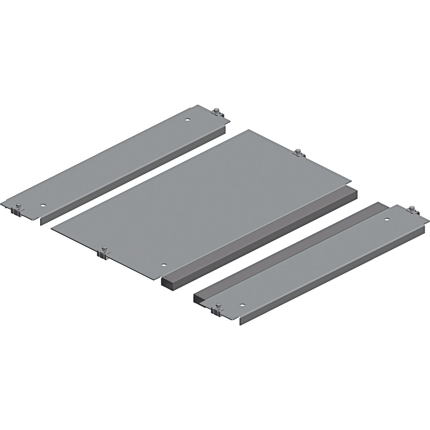 Thumbnail - Schneider Electric Kabeleinführungsplatte 2-Teilig 600x600 NSYEC, Serverschrank Zubehör, Silber