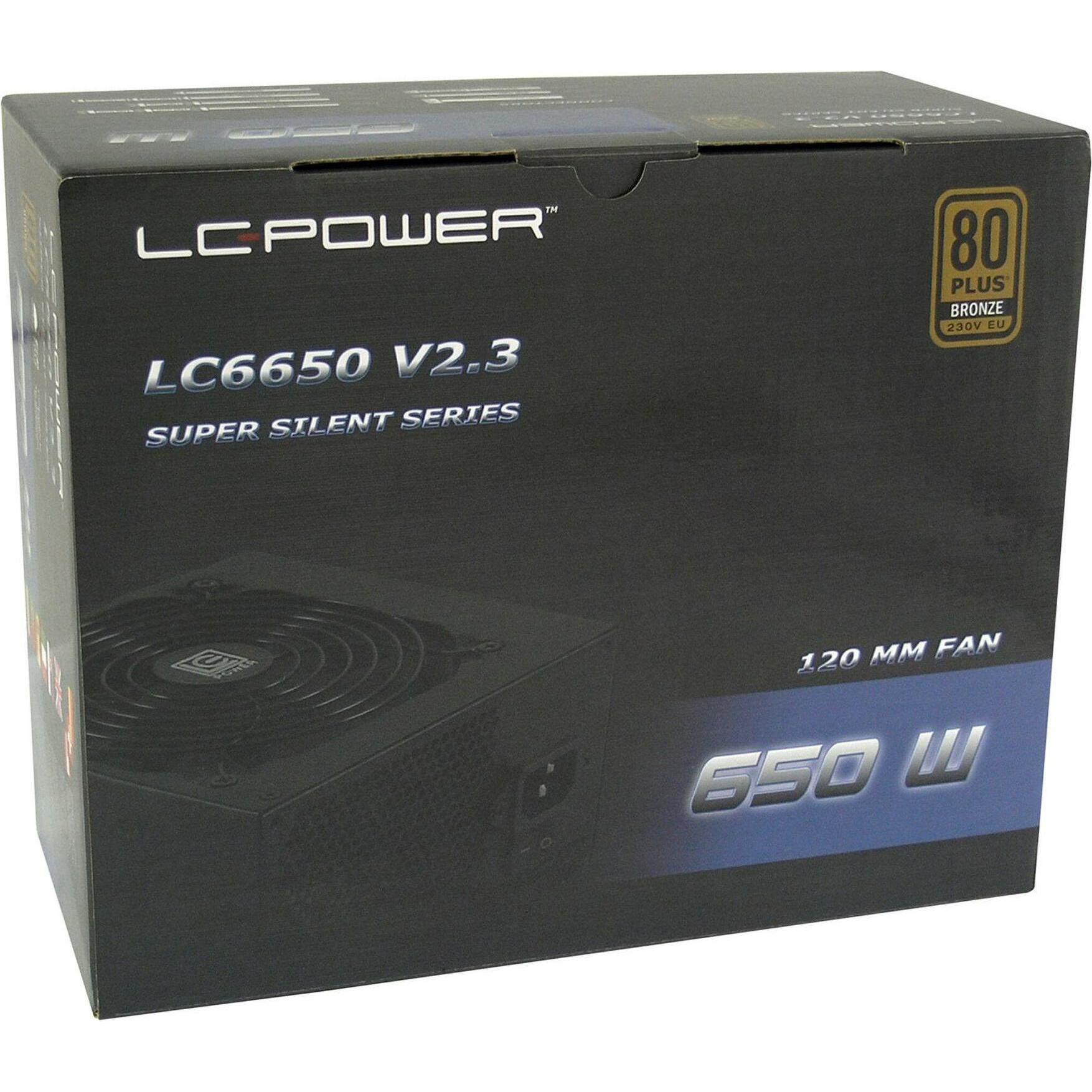 Thumbnail - LC-Power Super Silent Serie (650 W), PC Netzteil, Schwarz