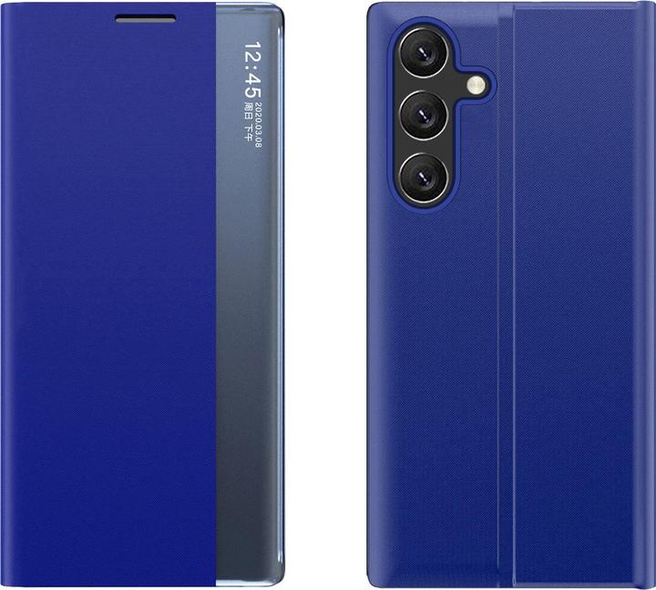 Immagine prodotto Hurtel Neue Sleep Case Hülle für Samsung Galaxy S25, Cover mit Klappe und Ständer – Blau (Samsung Galaxy S25)