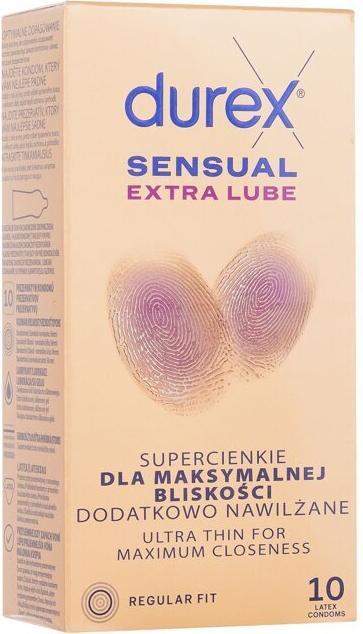 Actual product image Durex Sensual Extra Lubricated - 10 Pieces (10 pcs.)