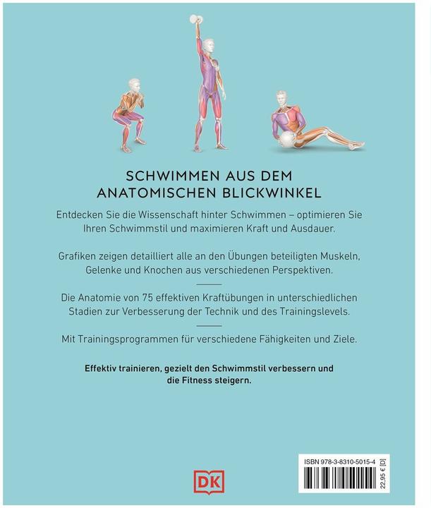 Produktbild Schwimmen - Die Anatomie verstehen (Deutsch, Anke Wellner-Kempf, Brett Hawke, 2025)