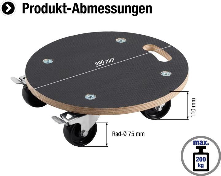 Produktbild Metafranc Transportroller (200 kg)