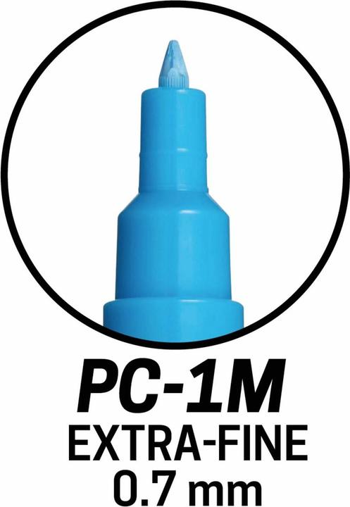 Produktbild Posca Extra Fine Marker PC-1MR Fineliner Etui 8 Stk Assorted (Mehrfarbig, 0.70 mm, 8 x)