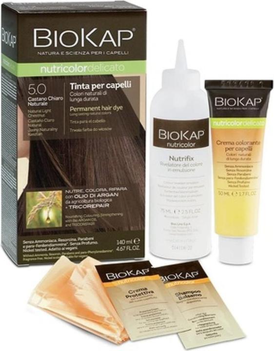 Immagine prodotto Bio Partner NUTRICOLOR DELICATO - Colore per capelli - 5.05 Marrone - castano chiaro 140 ml (5,05 Marrone - castagna chiaro 140 ml)