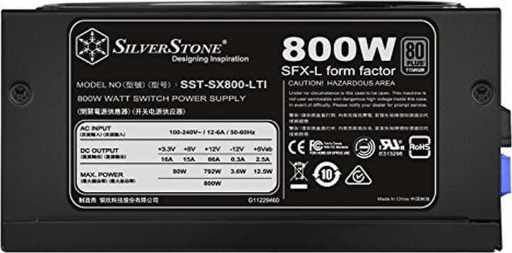 Actual product image Silverstone SX800-LTI - V1.2 - Power supply unit (internal) (800 W)