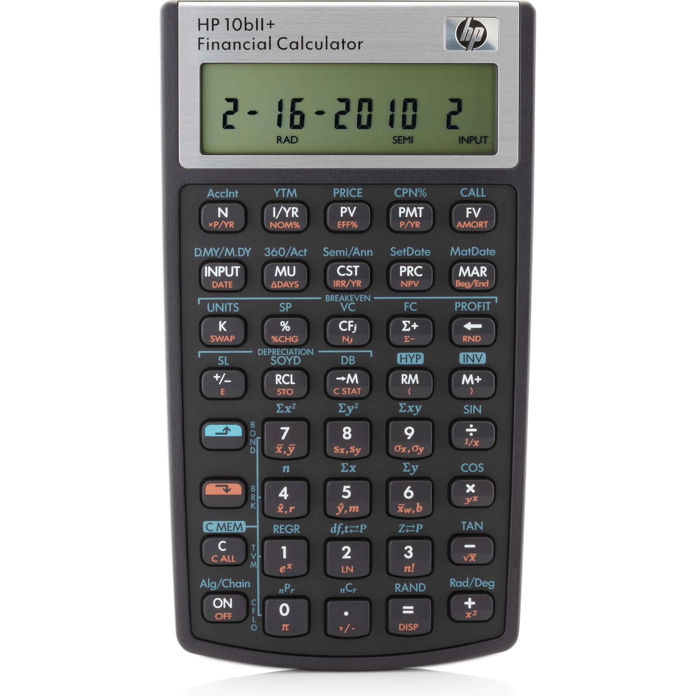 HP, Taschenrechner, 10bii+Int (Batterien)